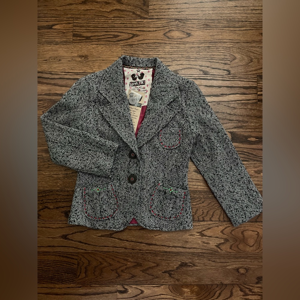 NWT Y2K Nick and Mo herringbone blazer/jacket.  Size Medium
